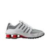 Nike Кроссовки Shox NZ Унисекс Белый Университетский Красный Черный Металлик Серебристый 378341-104