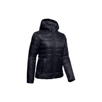 Утепленная тренировочная толстовка с капюшоном женская куртка черная 1342813-001