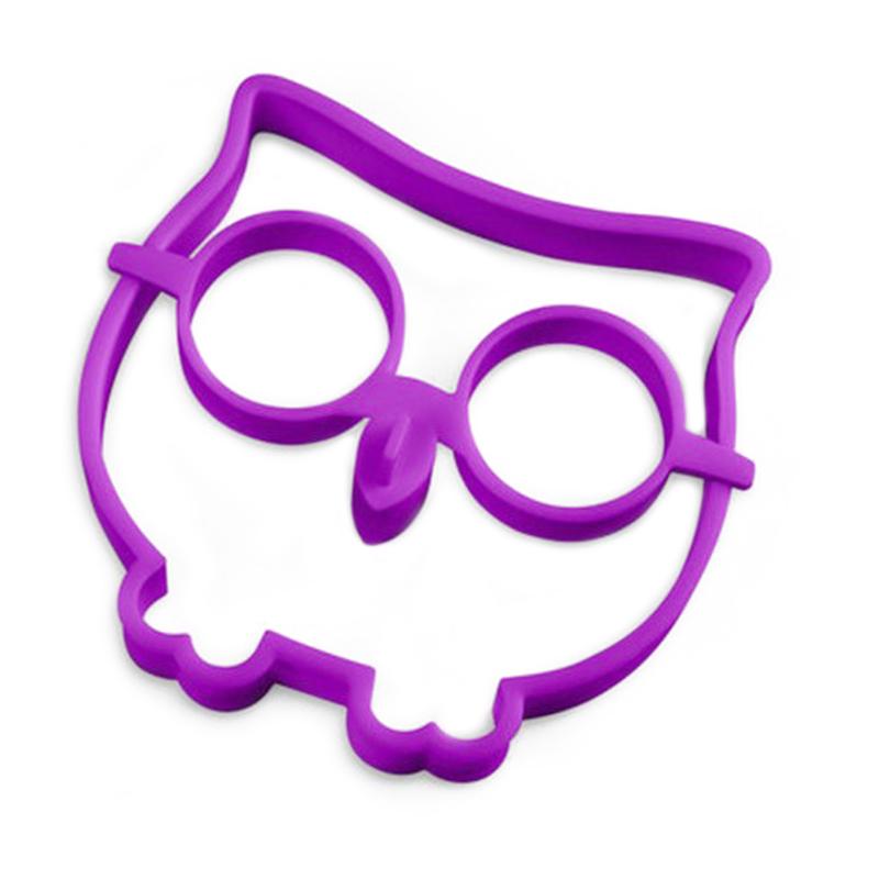 Cute Silicone Lovely Owl Egg Fried Shaped Mold Shaper Ring Kitchen Gadget Cooking Tool
