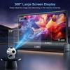 Crossnew F20 Portable 4K HD WiFi Football Projector with Electric Focus and Android, for Home Theater