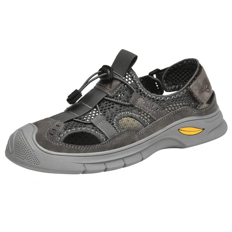 Летние мокасины, дышащие мужские сандалии для отдыха на открытом воздухе, модная обувь на платформе, классические мужские повседневные сандалии на плоской подошве для гор