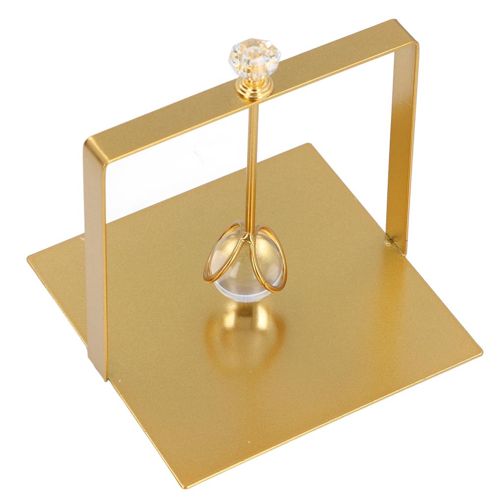 Napkin Dispenser with Weighted Glass Ball Rectangular Elegant Iron Napkin Holder Tissue Stand for