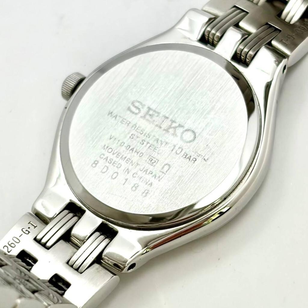 [Operation] SEIKO Solar Shell Ladies Watch Silver V110-0AH0 8D0188