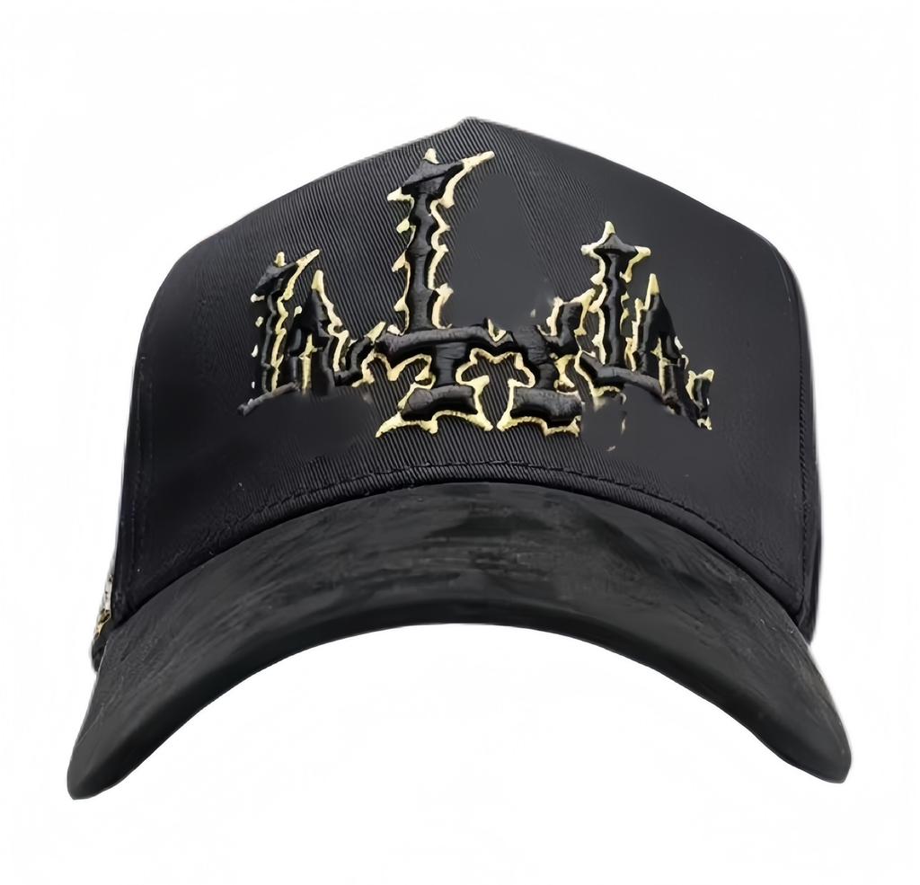 High Quality 5-Panel Curved Brim Baseball Cap with Rhinestone Embellishments Terry Fabric Dobby Style-Sporty Unisex Adult Hat