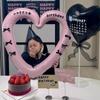 1 шт. Воздушный шар в форме сердца с бантом, наклейка для Дня Рождения девушки, Свадебные аксессуары, Креативная идея подарка