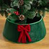 1PC Red Green White For Artificial Trees Tree Stand Base Holiday Plush Cloth Home Decor Bow Christmas Tree Collar Festival