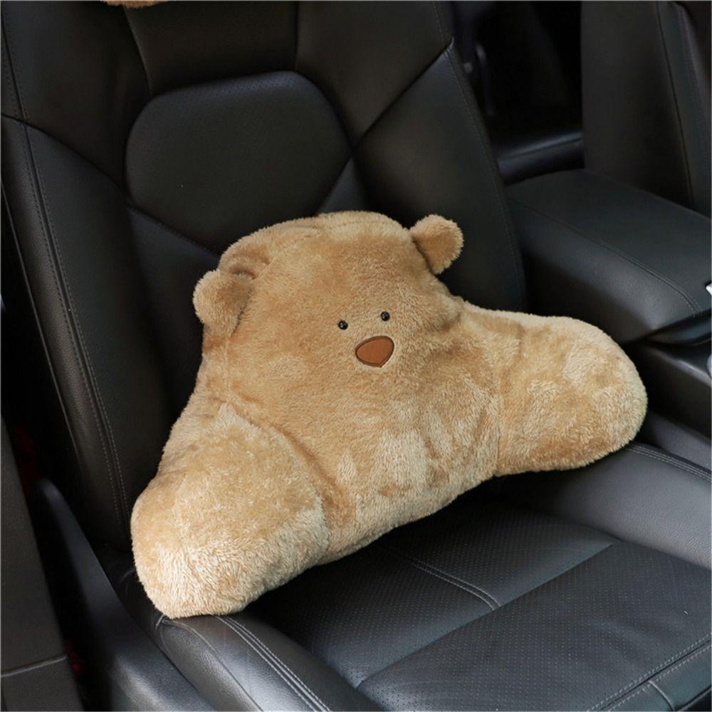 Bear Car Headrest Pillow Car Supplies Waist Cushion New Auto Accessories