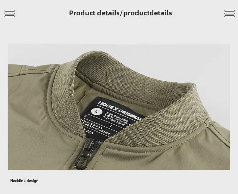 Мужская куртка пилота ВВС - повседневная бейсбольная майка армейского зеленого цвета, рабочая куртка весна/осень