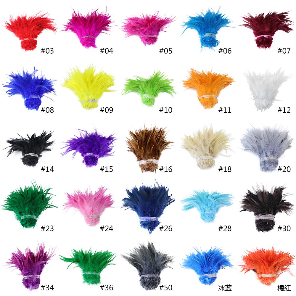 Петушиные перья лот 4-6 дюймов Карнавальная одежда Швейные принадлежности Ювелирные изделия Поделки Украшение Седло Хекл Петух Курица Плюмас