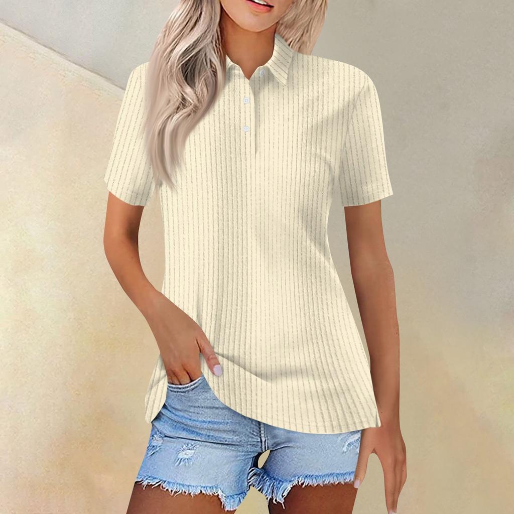 Женская мода Повседневная рубашка с лацканами и короткими рукавами, цветная, женские топы на пуговицах