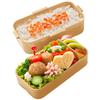 Skater Tanuki Bento Box, 600ml, Antibacterial, Soft Filling, Dome-Shaped Lid, Two-Tier, Women's, Made In Japan, PFLW4AG-A