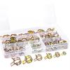 100Pcs 6-17mm Car Truck Spring Clips Spring Driven Air Tube Clamp Fuel Line Hose Clip  Metalworking