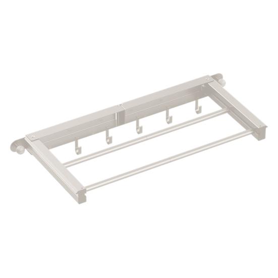 Foldable Drying Rack Wall Mounted Laundry Rack Clothes Drying Rack Double Pole Clothes Rack for Laundry Room Balcony