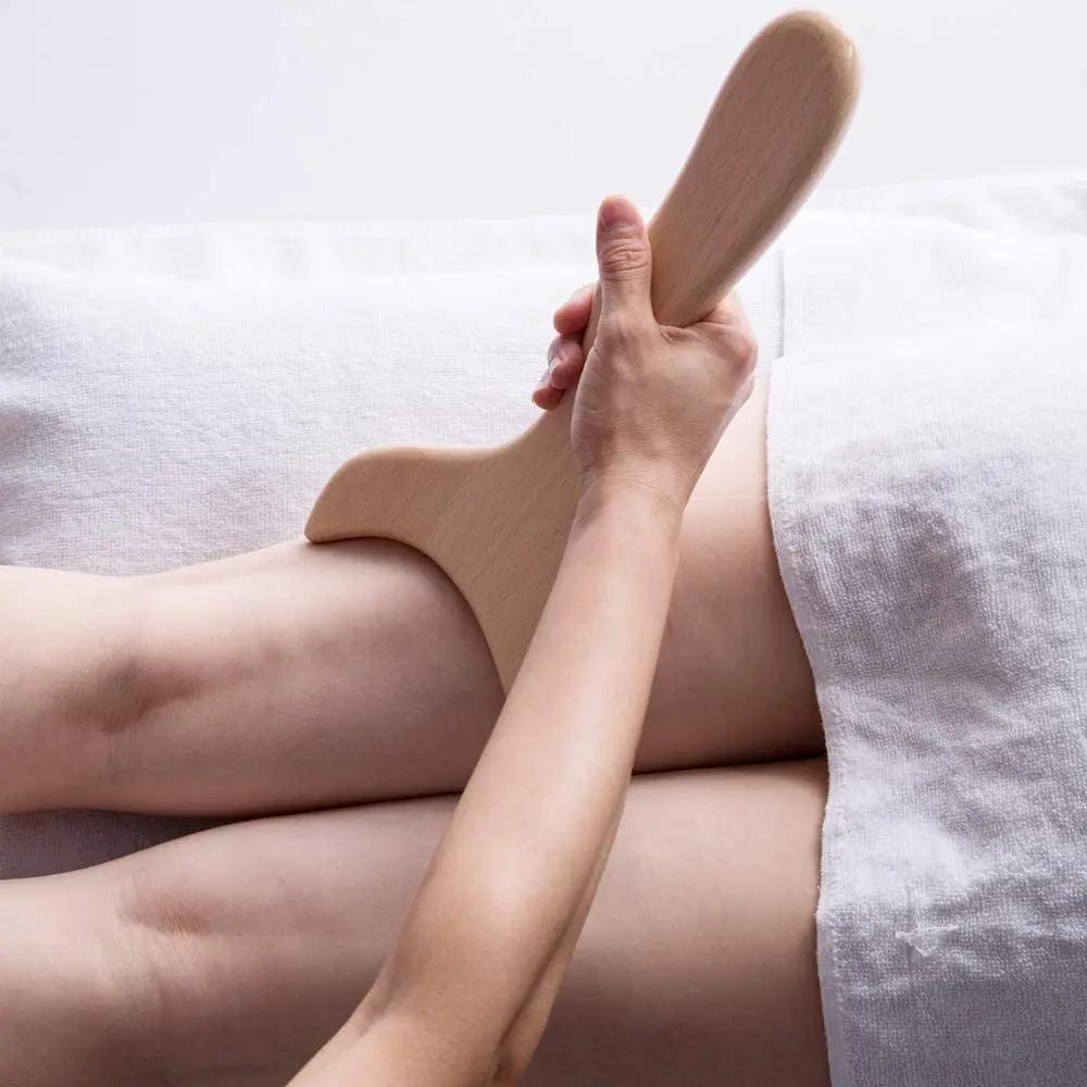 Деревянный массаж тела, облегчение боли Гуа Ша, антицеллюлитные колумбийские инструменты для деревянной терапии, инструменты для мужчин и женщин