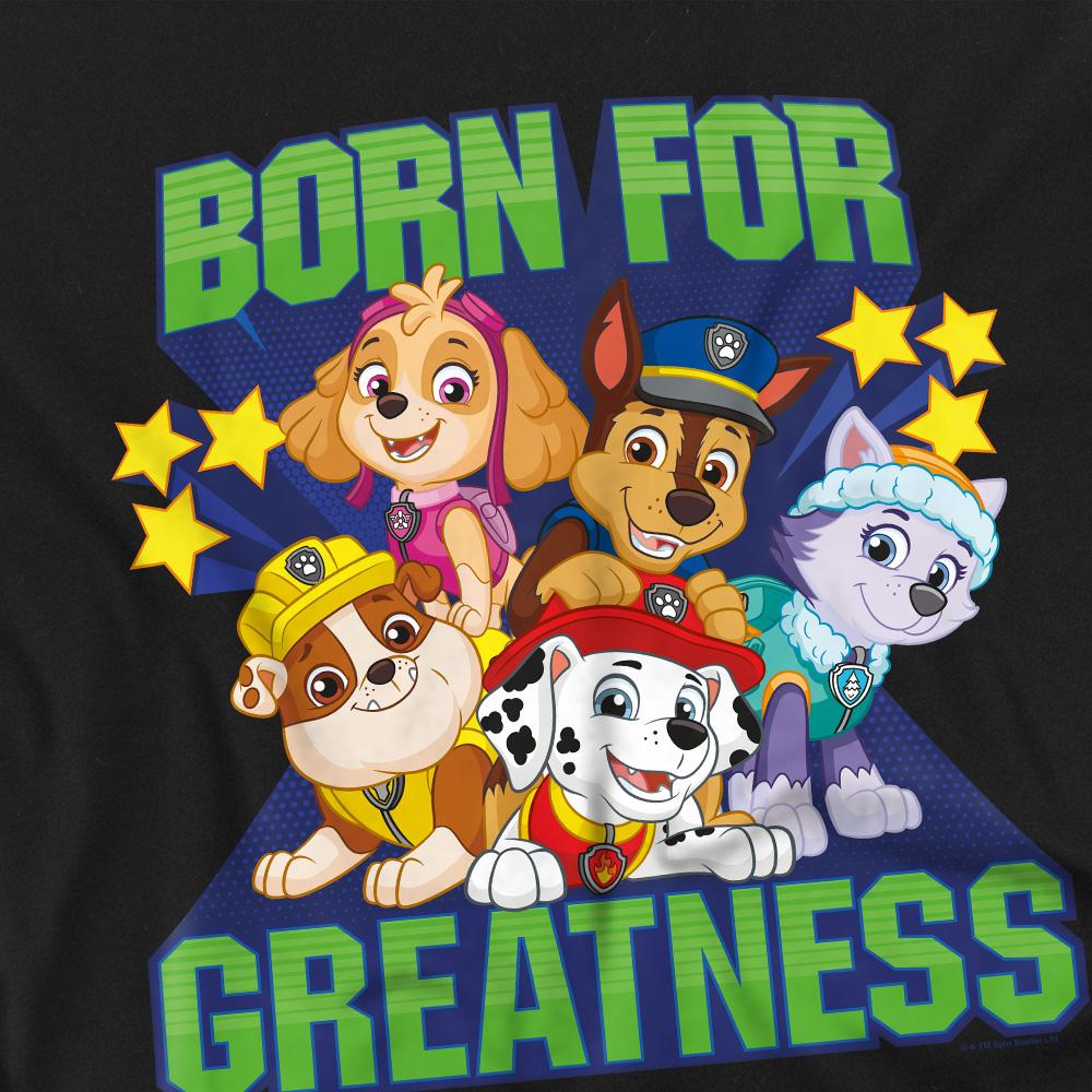 Paw Patrol Unisex Adult Born For Greatness T-Shirt