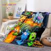Игровое одеяло My Singing Monsters Мультяшное Мягкое Фланелевое для Кровати Спальни Дивана Пикника, Плед для Покрытия на Улице Повседневный Подарок