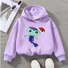 Cute Mermaid Cat Christmas Hoodie for Kids Colorful Scales Design Festive Santa Hat Print