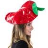 Funny Party Hats Red Pepper Hat Adults Teens Cinco De Mayo Party Hats Role-playing Stage Novelty Chili Dress Up Party Supplies