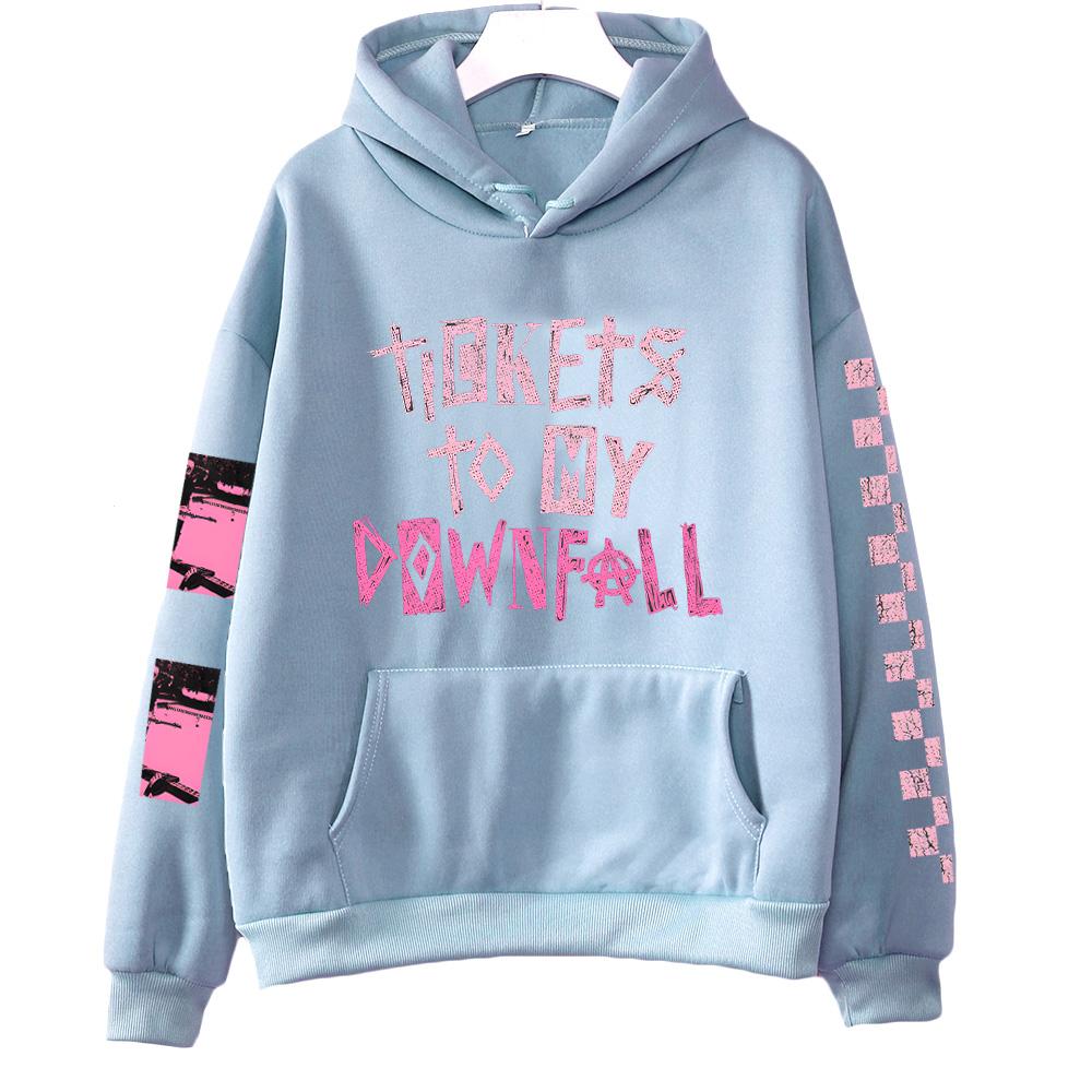 Билеты Толстовка на годовщину Толстовка рэпера Mgk Харадзюку Хип-хоп Пуловеры Топы Толстовки Подарок для фанатов Одежда Унисекс Хай-стрит