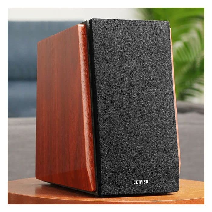 Edifier R1700BTs активная полочная акустическая система Bluetooth 66 Вт RMS усилитель дюймовый твитер и 4-дюймовый Bluetooth aptX сабвуфер 2 красновато-коричневые 2-полосные V5.0,