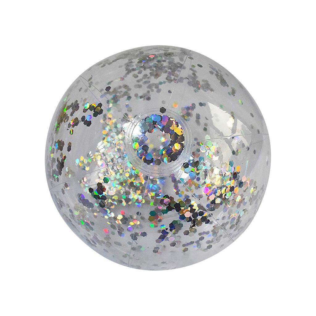 40CM PVC Inflatable Sequin Beach Ball Sports Luminous Ball