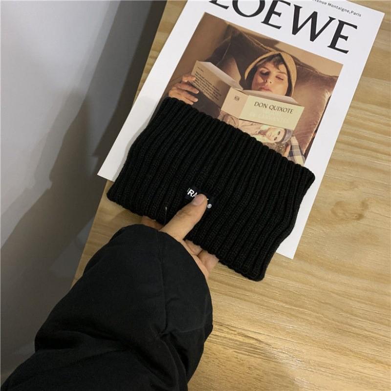 Мужская зимняя ветрозащитная, холодостойкая и теплая шерстяная вязаная шапка супертолстая утолщенная шапка-бини для большой окружности головы