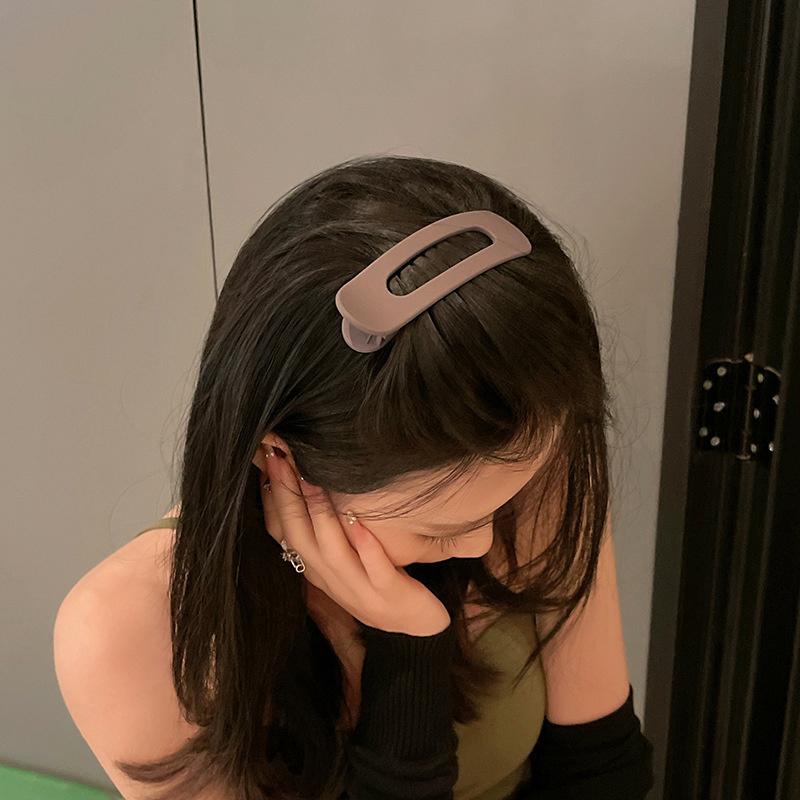 Большой зажим для умывания для женщин, Верхний зажим для затылка, Большой зажим для челки, Модная и универсальная заколка-ободок для волос