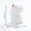 3 Pcs Mini Resin Rabbit Figurine Tiny Cartoon Bunny Sculpture Miniature Animal Fairy Garden Ornament for Moss Landscape DIY Plant Pot Home Decor