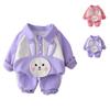 Kids Casual Long-Sleeve Set, Comfortable Daily Wear Outfits
