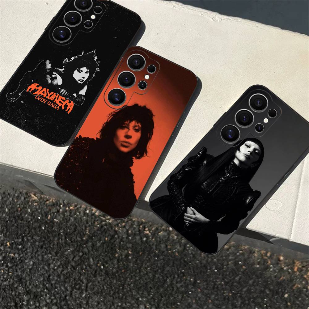 Singer L-Lady Gaga Mayhem Phone Case For Samsung S 24 fe 25 Ultra plus 20 lite 21 30 22 23 24 22 Ultra 5G Fundas