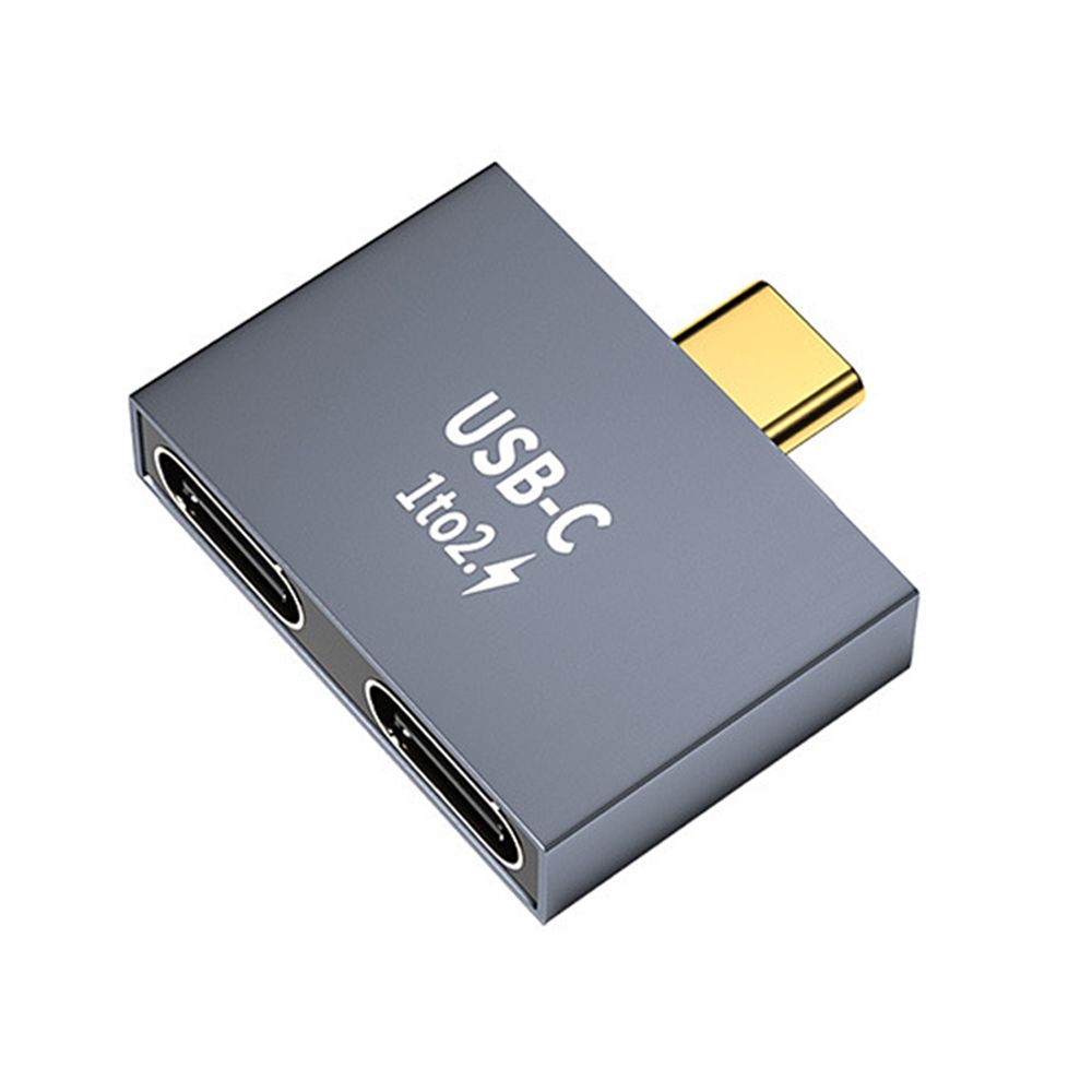 Laptop Conventer Adapter Data Transfer USB C Male To Dual USB C Female PD Charger Type-C Splitter