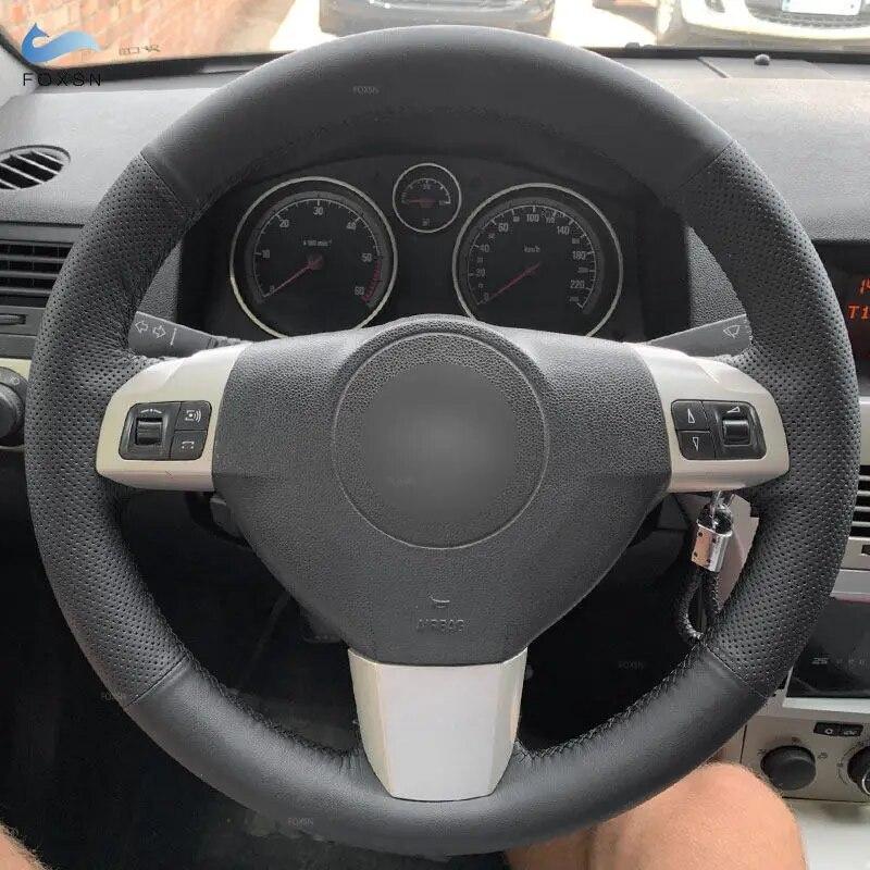 Для Опель Астра (ЧАС) Опель Холден Астра 2004-2009 Signum Vectra (С) 2005-2009 Зафлра (В) Кожаный чехол на руль, сшитый вручную