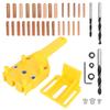 41Pcs/Set ABS Woodworking Punch Locator Set Doweling Pocket Hole Jig Puncher Tool