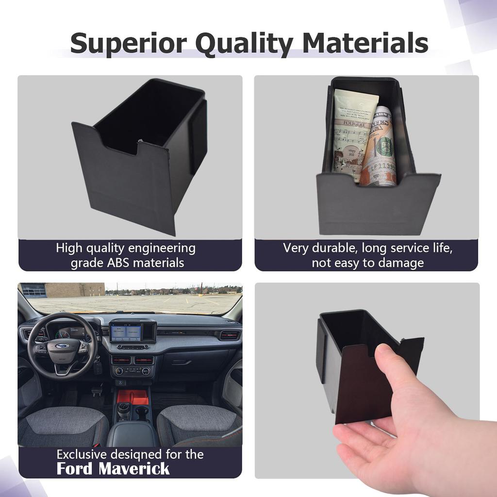 Dashboard Drawer Storage Organizer for 2025 2025 2025 Ford Maverick Dash Cubby Drawer Hidden Storage Box Screen Hidden Car Box