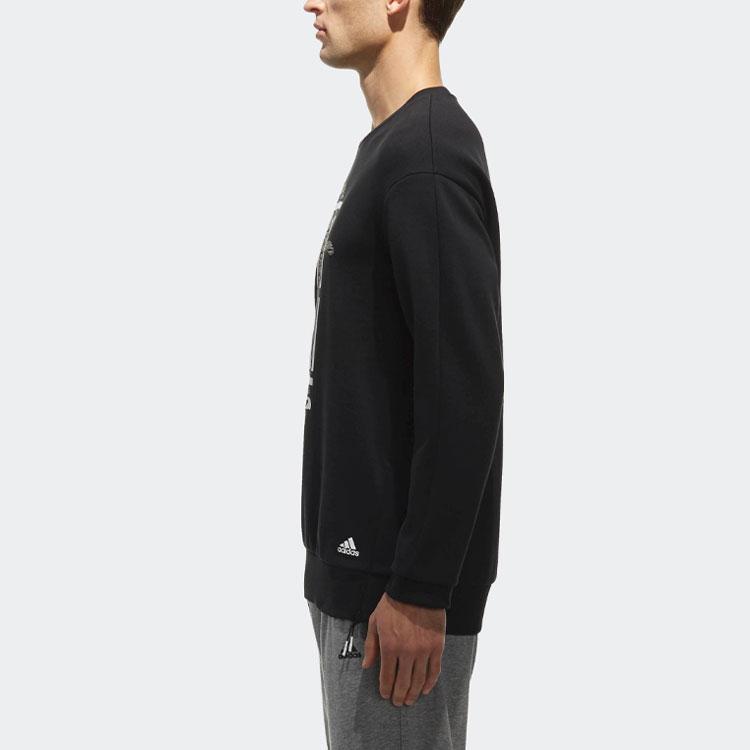 adidas Толстовка с круглым вырезом Essential Comfort, мужские топы, черный CV6227