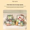 Multifunctional Toy Storage Box Large Capacity Collapsible Pouch Transparent Doll Organizing Bag