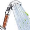 1pc Filtered Shower Head ABS High Pressure Water Saving Spray Handheld Clear Showerheads with With Filter Beads for Bathroom