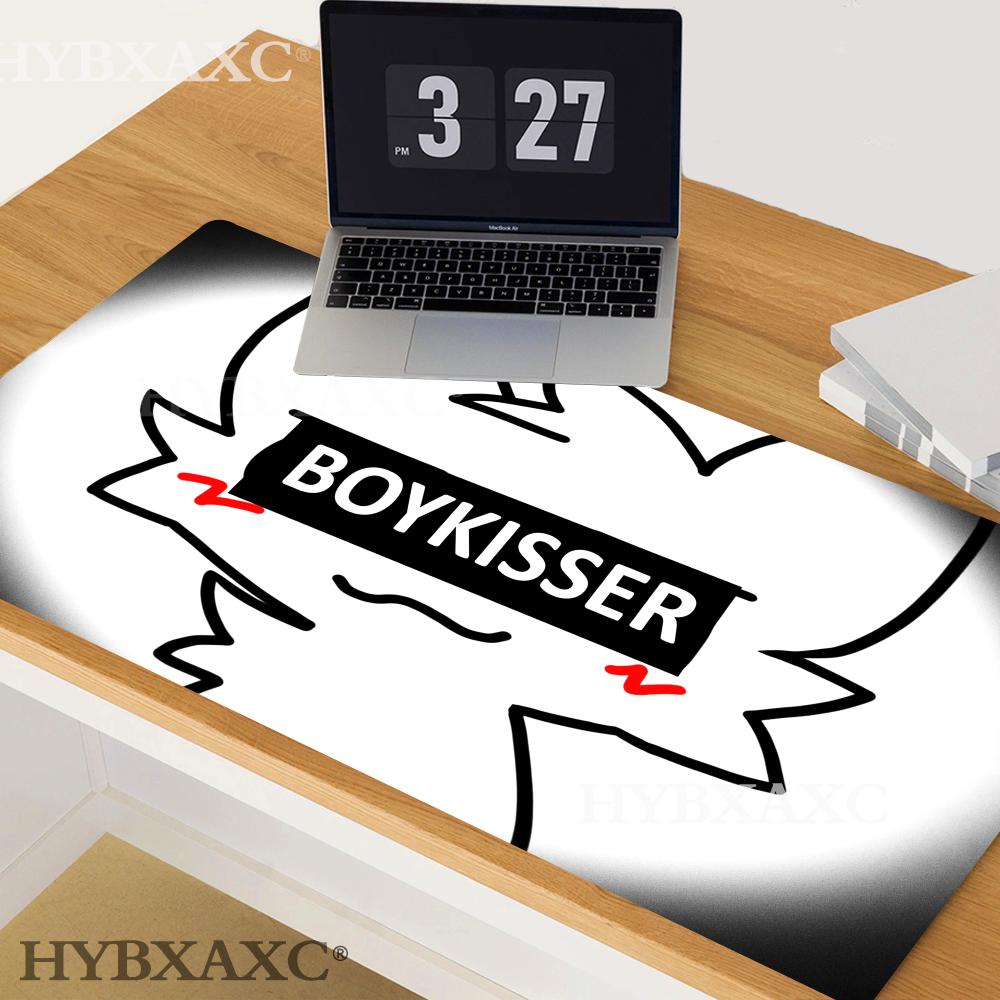 HYBXAXC Boykisser Silly Cat Cute Mouse Pad Nonslip Desk Mat PC Laptop Accessories Office Keyboard Large Gamers Decoracion