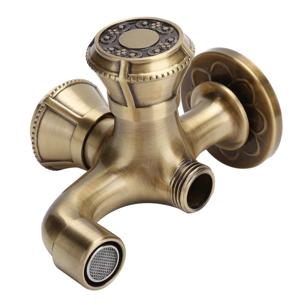Single Cold Water Water Tap Brass Faucet Retro Washing Machine Faucet Kitchen