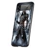 Death Grim Reaper Skull Scythe Cover Phone Case For Samsung Galaxy Z Flip 7 6 5 4 3 5G Flip7 Flip6 Flip5 Flip4 Flip3 Black Funda