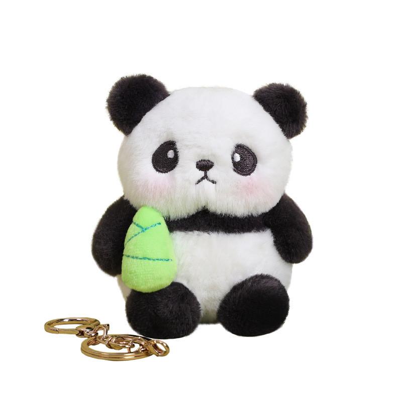 Adorable Panda Plush Keyring With Magnetic Circles For Kids Bag Decor And Gift