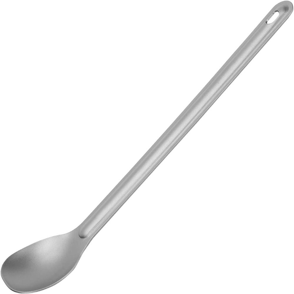 Durable Long Handle Utensil Titanium Backpacking Spoon Convenient Camping Spork Outdoor Use