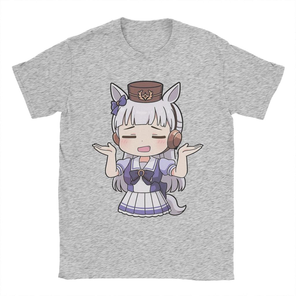 Мужская Женская Золотой Корабль Мем Чиби Из Uma Musume Pretty Derby Футболка 100% Хлопок Графическая Футболка Одежда Наряды