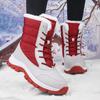 Winter Waterproof Cotton Shoes Black Cold-proof Boots Women's Outdoor Piled Thickened Warm Snow Boots Large Size Women's Shoes