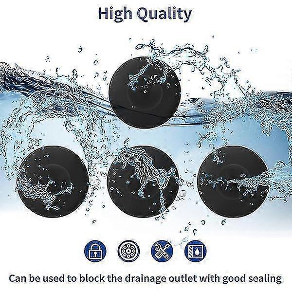4-Pack Pool Wall Plug Replacement Parts - Above Ground Pool Filter Pump Filter Hole Plug Compatible with Intex and Bestway