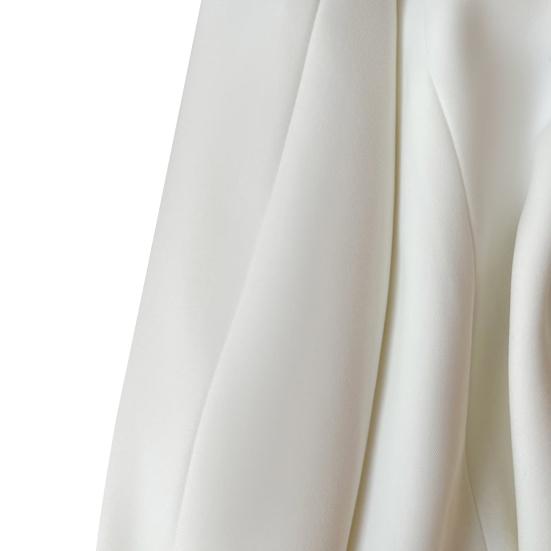 Spring Women Breasted Office Cropped Blazer Lapel Solid Color Long Sleeve Double Jacket Suit Coat