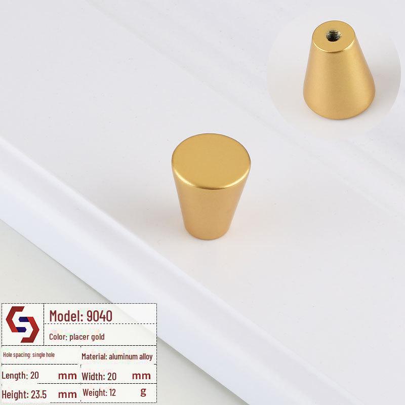 Ручка для дверцы шкафа Nordic Gold - европейский стиль, дизайн с одним отверстием