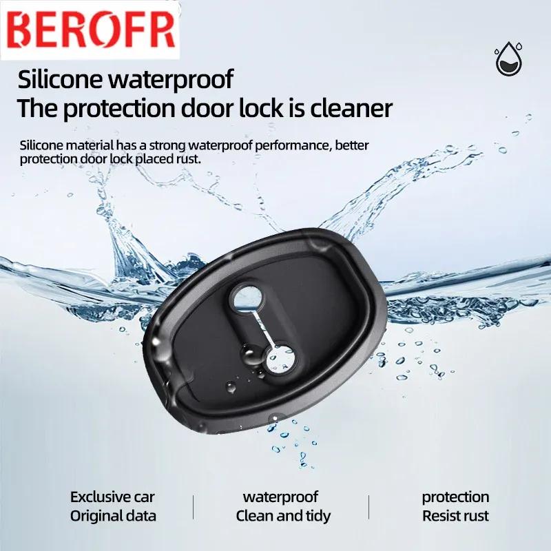4pcs Absorber Silicone Car Door Lock Buckle Anti-collision Protective Cover For HiPhi Z HiPhi X HiPhi Y HiPhi A Auto Accessories