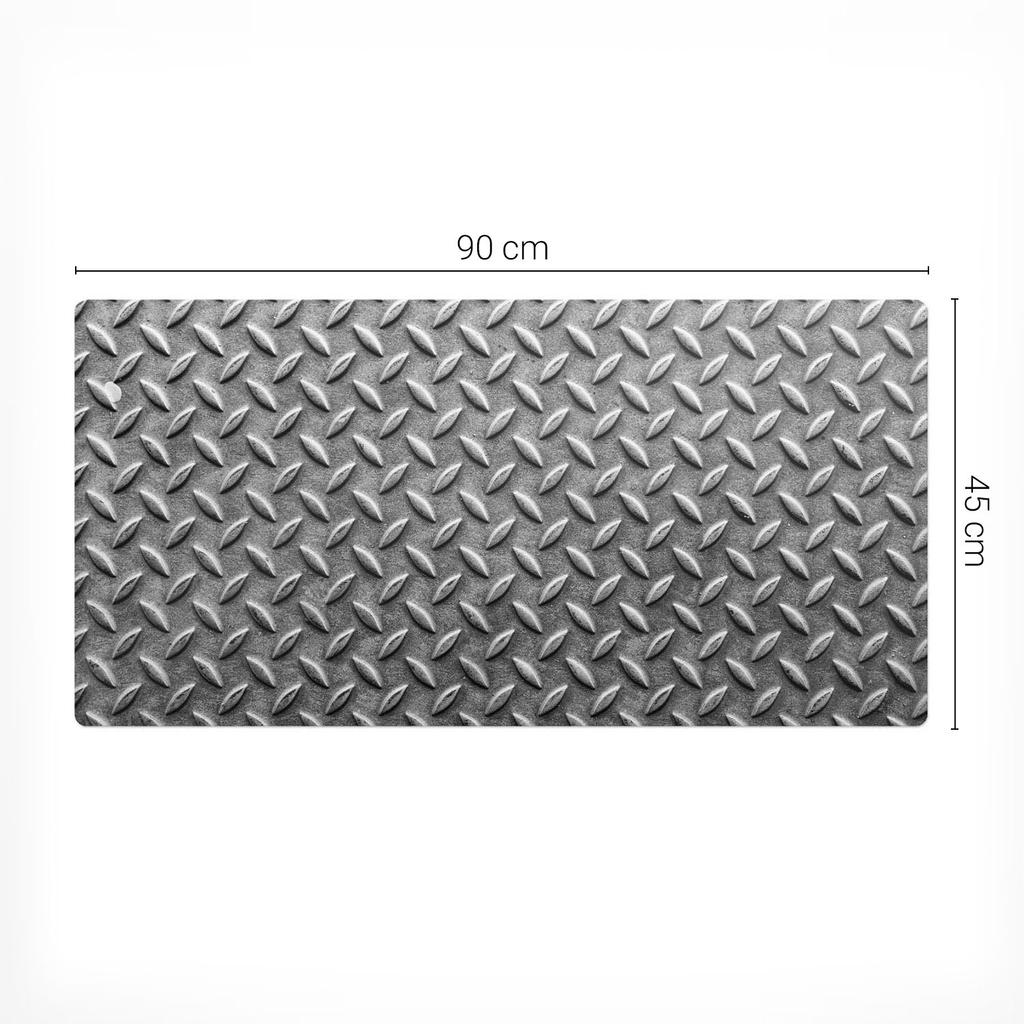 Desk Pad for Keyboard and Accessories Metal Grid 90x45 cm