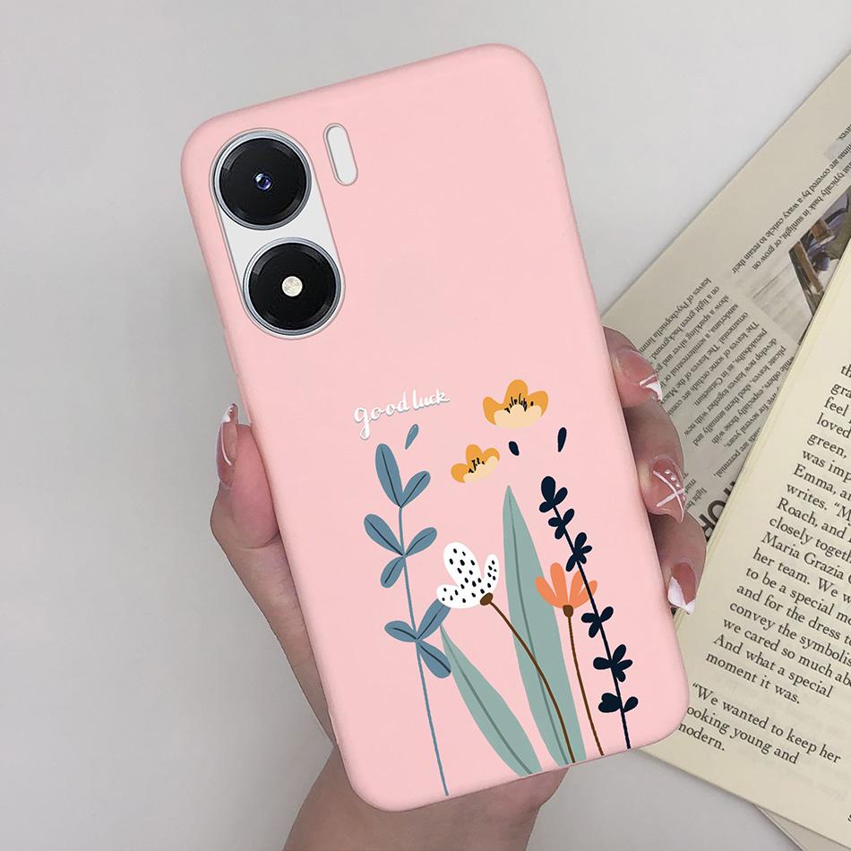 Phone Case For Vivo Y02S Case V2203 Bumper Soft Silicone Back Cover for Vivo Y16 Funda Butterfly Case for VivoY02S Y 02S Y 16